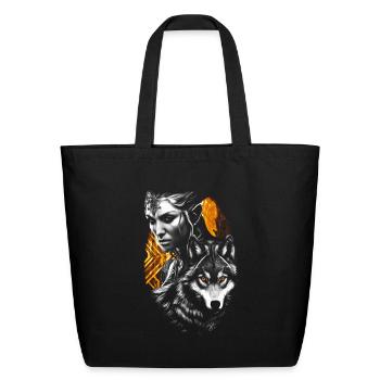 Guardians of the woods - Eco-Friendly Cotton Tote - black - Front
