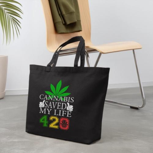 Joyous 420 Saving Herb Weed Marijuana Design - Eco-Friendly Cotton Tote