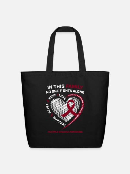Multiple Myeloma - Eco-Friendly Cotton Tote - black