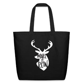 Make it Rein - Eco-Friendly Cotton Tote - black - Front