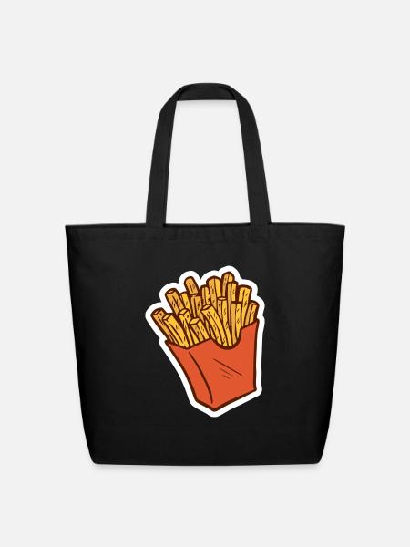 chips - Eco-Friendly Cotton Tote - black