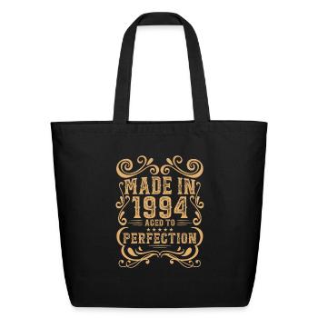 Vintage 1994 Aged to Perfection - Eco-Friendly Cotton Tote - black - Front