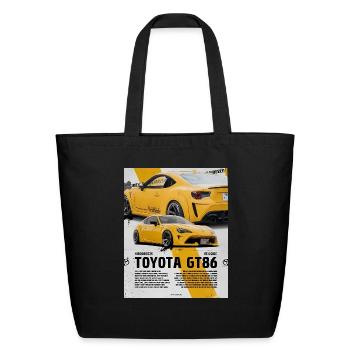 Toyota GT86 - Eco-Friendly Cotton Tote - black - Front