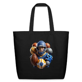 Game Day Champ Representing College Athletics - Eco-Friendly Cotton Tote - black - Front