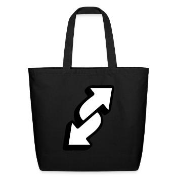 Reverse flash - Eco-Friendly Cotton Tote - black - Front