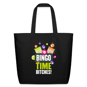 Bingo Player Casino Gambler Gambling Bingo - Eco-Friendly Cotton Tote - black - Front