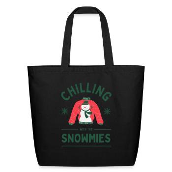 Chilling Design - Eco-Friendly Cotton Tote - black - Front