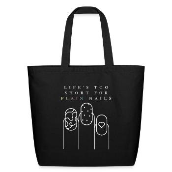 Nail Artist Nail Art Nail Tech Quote Beauty Gift - Eco-Friendly Cotton Tote - black - Front