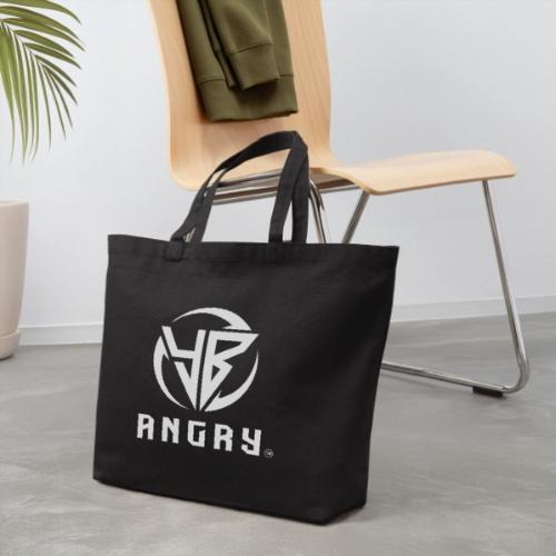 YBAngry Badge of Peace white - Eco-Friendly Cotton Tote