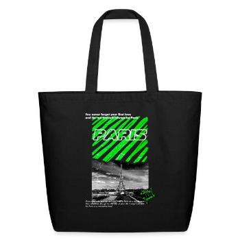 PARIS STREETWEAR DESIGN - Eco-Friendly Cotton Tote - black - Front