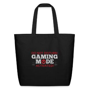 Do not disturb gamer kid gaming gift - Eco-Friendly Cotton Tote - black - Front