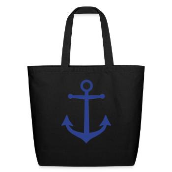 Anchor - Eco-Friendly Cotton Tote - black - Front