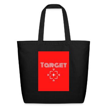 Target - Eco-Friendly Cotton Tote - black - Front