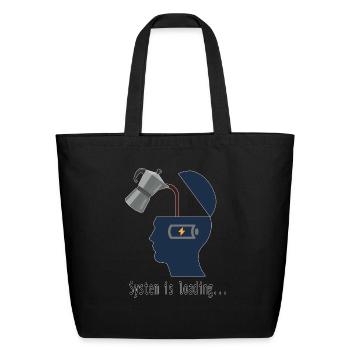 System is loading - Eco-Friendly Cotton Tote - black - Front
