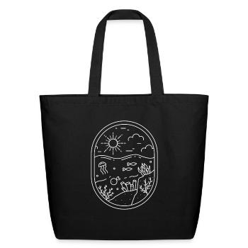 SEA - Eco-Friendly Cotton Tote - black - Front
