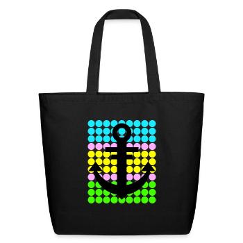 Anchor - Eco-Friendly Cotton Tote - black - Front