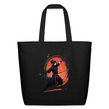Dance of the Blade - Eco-Friendly Cotton Tote - black - Front