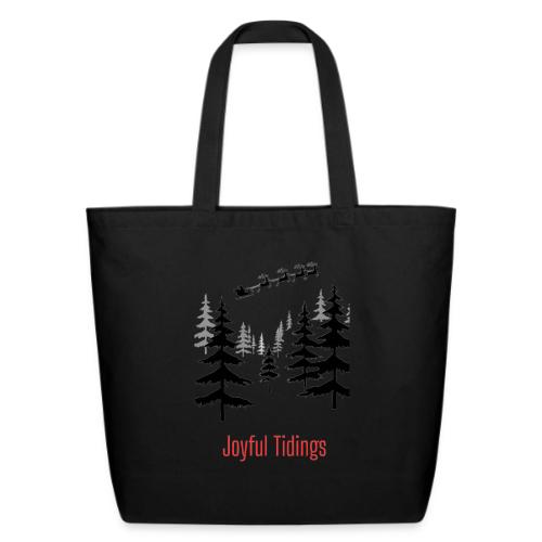 Joyful Tidings Christmas T-Shirt - Eco-Friendly Cotton Tote