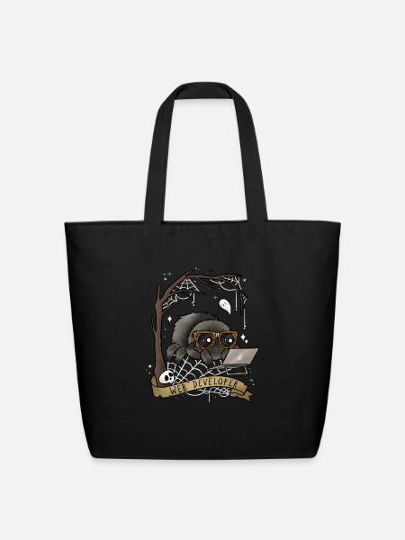 Web Developer - Eco-Friendly Cotton Tote - black