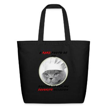 Dressed for my favorite occasion - Eco-Friendly Cotton Tote - black - Front