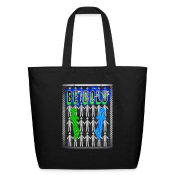 BE BOLD - Eco-Friendly Cotton Tote - black - Front