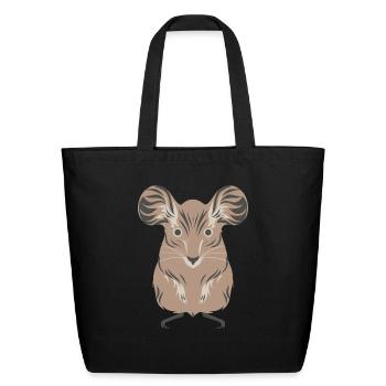Cute Mouse - Eco-Friendly Cotton Tote - black - Front