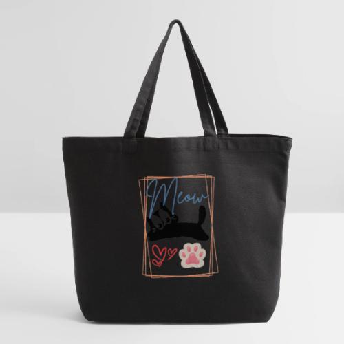 Meow Cat Paw Cute Kitty Lover Design - Eco-Friendly Cotton Tote