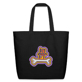 Rainbone - Eco-Friendly Cotton Tote - black - Front