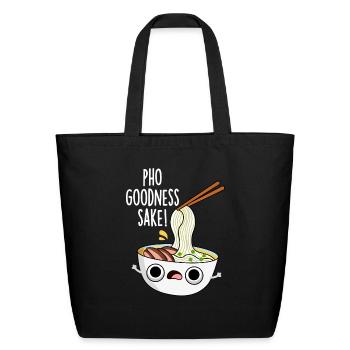 Pho Goodness Sake Funny Noodle - Eco-Friendly Cotton Tote - black - Front