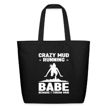 Mud racing - Eco-Friendly Cotton Tote - black - Front