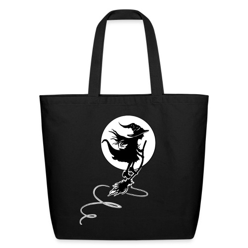 Witch Wizard Broom Halloween - Eco-Friendly Cotton Tote