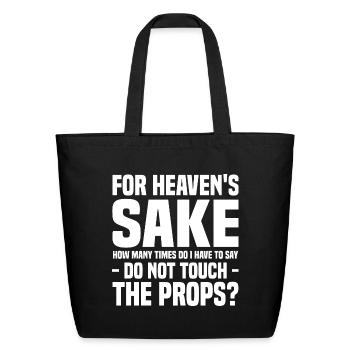 stage equipment - Eco-Friendly Cotton Tote - black - Front