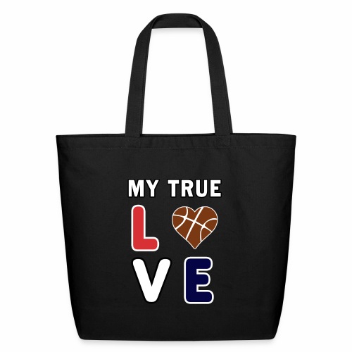 Basketball My True Love kids Coach Team Gift. - Eco-Friendly Cotton Tote