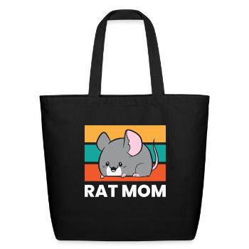 Rat Mom Pet Rat Owner Rat Mama Cute Rats - Eco-Friendly Cotton Tote - black - Front