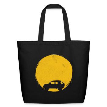 Toyota Sun Cruiser FJ - Eco-Friendly Cotton Tote - black - Front