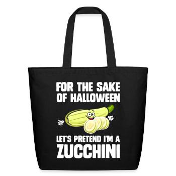 For The Sake Of Halloween Let's Pretent - Eco-Friendly Cotton Tote - black - Front