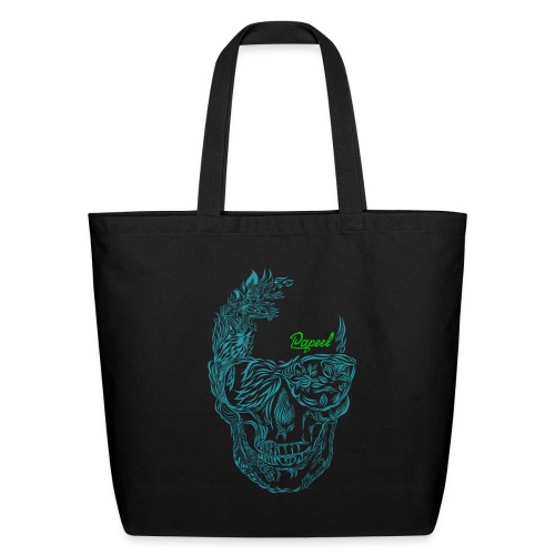 Floral skull Papeel Arts - Eco-Friendly Cotton Tote