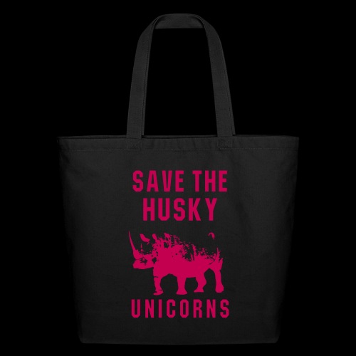Save the Husky Unicorns | Funny Rhino - Eco-Friendly Cotton Tote