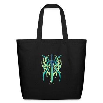 Tribal Blade - Eco-Friendly Cotton Tote - black - Front