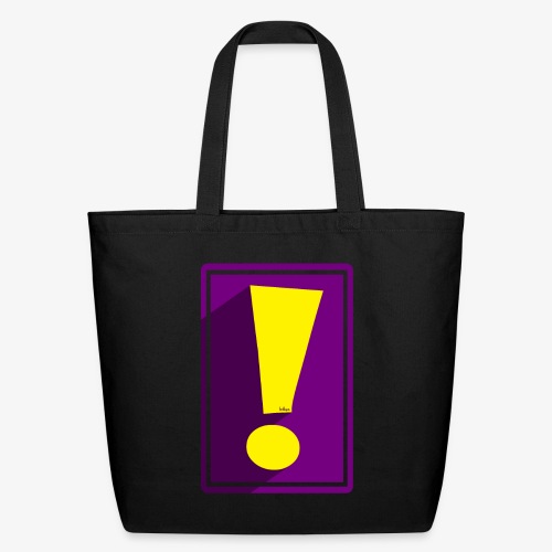 Purple Whee! Shadow Exclamation Point - Eco-Friendly Cotton Tote