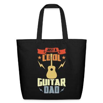 Guitar Father - Eco-Friendly Cotton Tote - black - Front