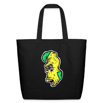 Scary Monster Socks - Eco-Friendly Cotton Tote - black - Front