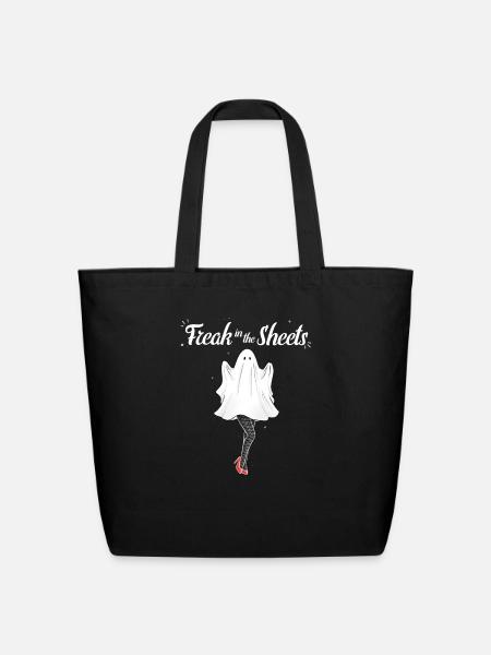 Freak in the Sheets - Eco-Friendly Cotton Tote - black
