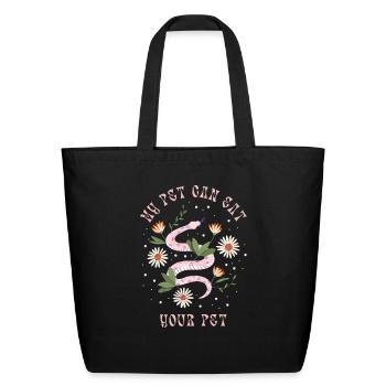 My Pet Can Eat Your Pet - Eco-Friendly Cotton Tote - black - Front