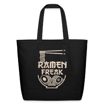 Ramen Freak - Eco-Friendly Cotton Tote - black - Front