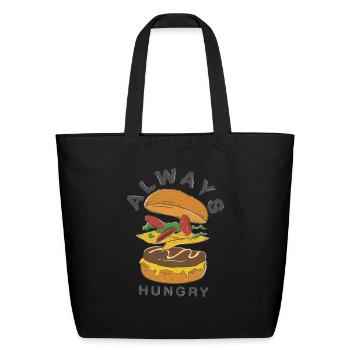 Always Hungry - Eco-Friendly Cotton Tote - black - Front