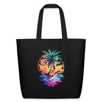 Relaxing - Eco-Friendly Cotton Tote - black - Front