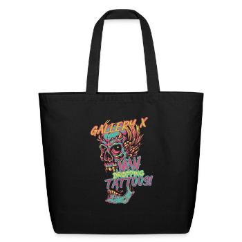 skull 2 - Eco-Friendly Cotton Tote - black - Front