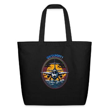 ON TARGET - Eco-Friendly Cotton Tote - black - Front