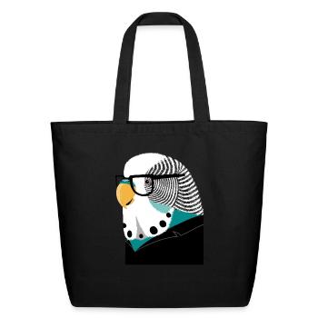 Bird Brain - Eco-Friendly Cotton Tote - black - Front